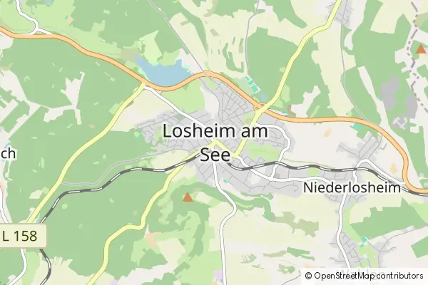 Mapa Losheim am See