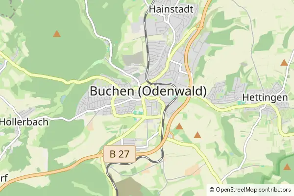 Mapa Buchen im Odenwald