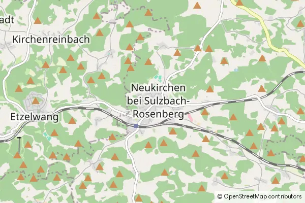 Mapa Neukirchen bei Sulzbach-Rosenberg