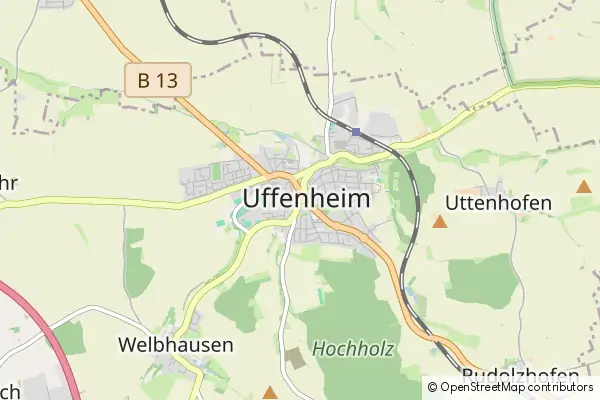 Mapa Uffenheim