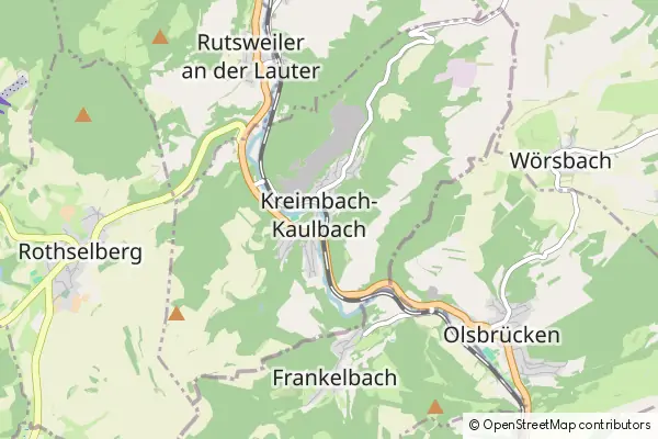 Mapa Kreimbach-Kaulbach