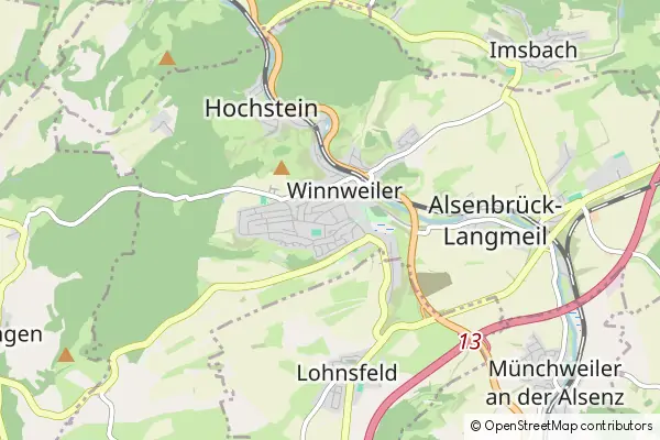 Mapa Winnweiler