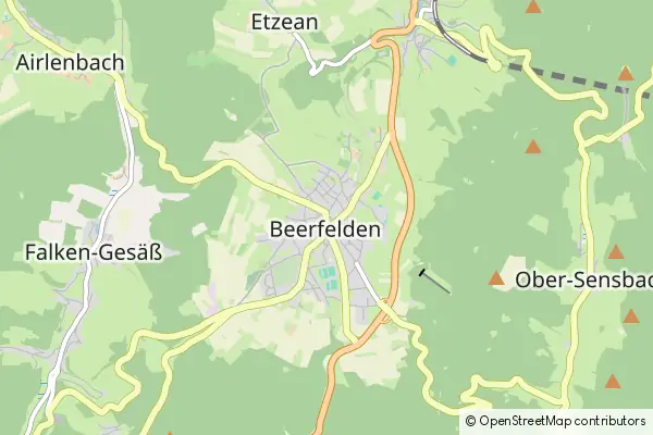 Mapa Oberzent