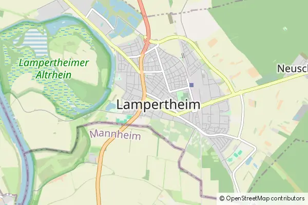 Mapa Lampertheim