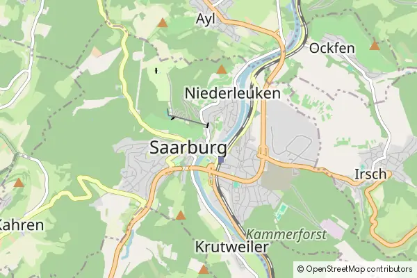 Mapa Saarburg