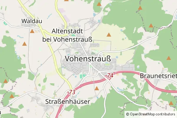 Mapa Vohenstrauß