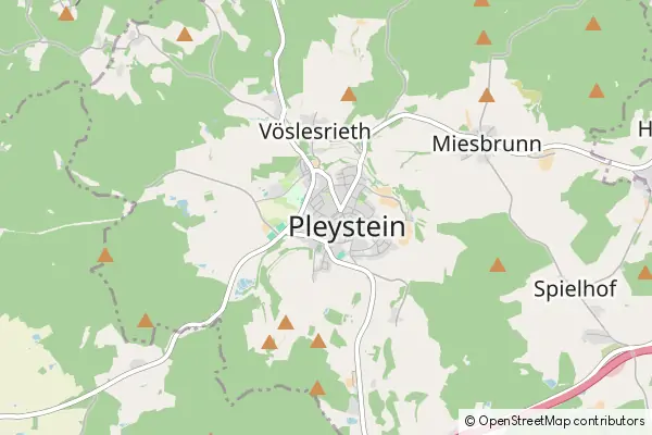 Mapa Pleystein