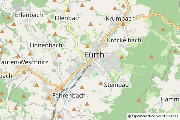 Mapa Fuerth