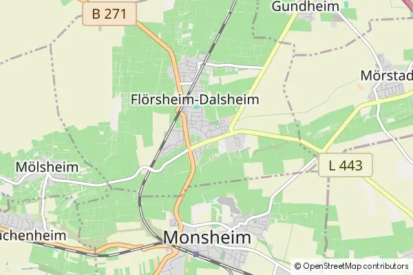 Mapa Floersheim-Dalsheim