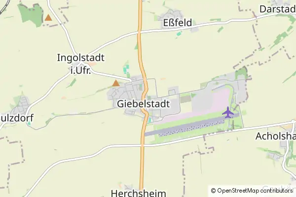 Mapa Giebelstadt