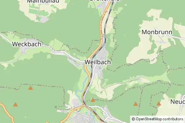 Mapa Weilbach