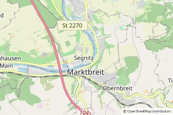 Mapa Segnitz