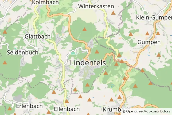 Mapa Lindenfels