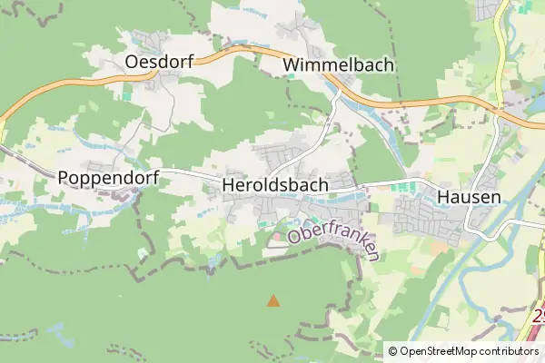 Mapa Heroldsbach