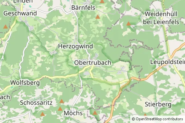 Mapa Obertrubach