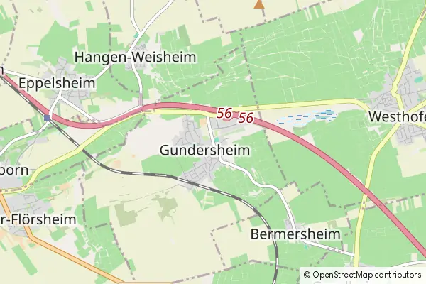 Mapa Gundersheim