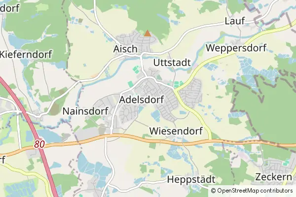 Mapa Adelsdorf