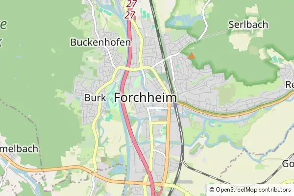 Mapa Forchheim