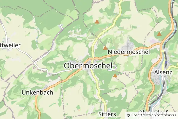 Mapa Obermoschel