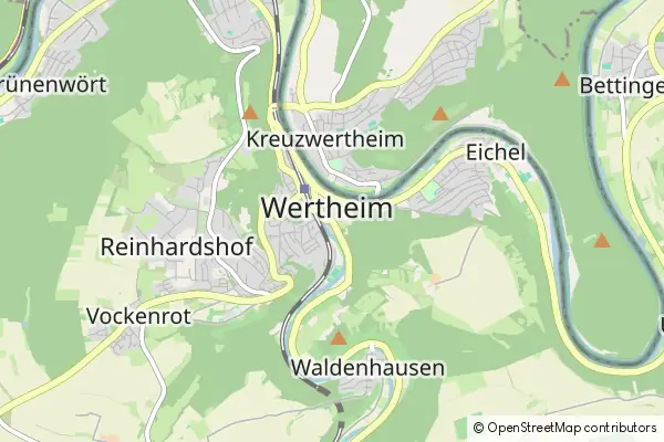 Mapa Wertheim