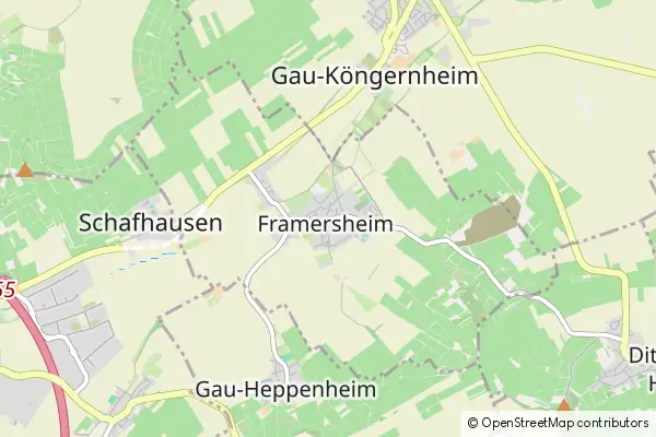 Mapa Framersheim