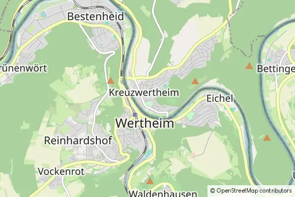 Mapa Kreuzwertheim