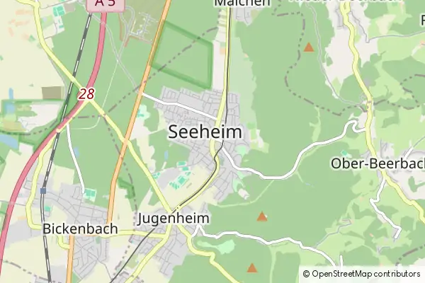 Mapa Seeheim-Jugenheim