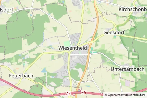 Mapa Wiesentheid