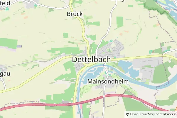 Mapa Dettelbach