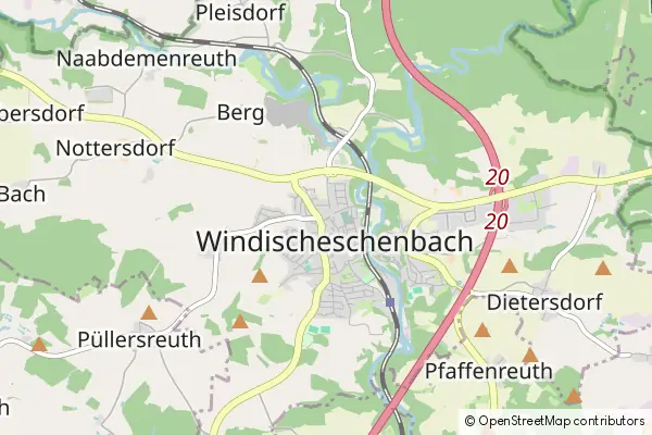 Mapa Windischeschenbach