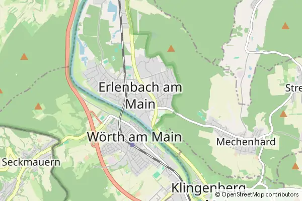 Mapa Erlenbach