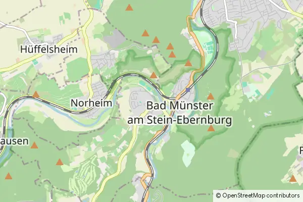 Mapa Bad Munster am Stein-Ebernburg