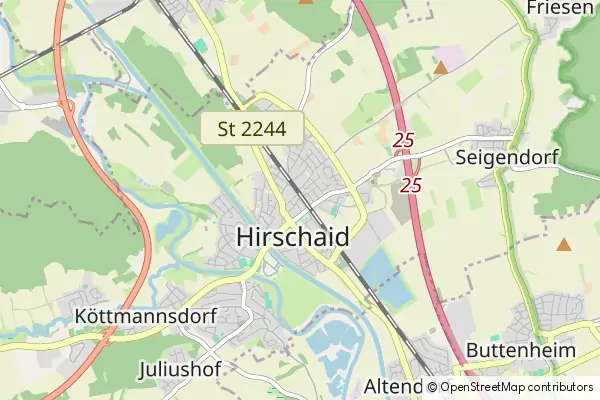 Mapa Hirschaid