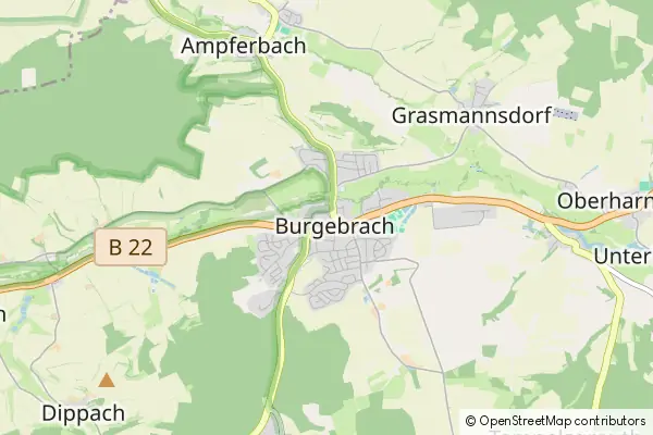 Mapa Burgebrach