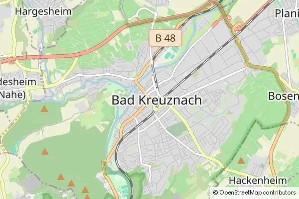 Mapa Bad Kreuznach