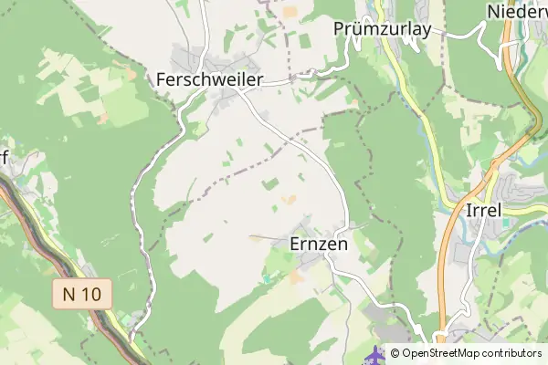 Mapa Ernzen