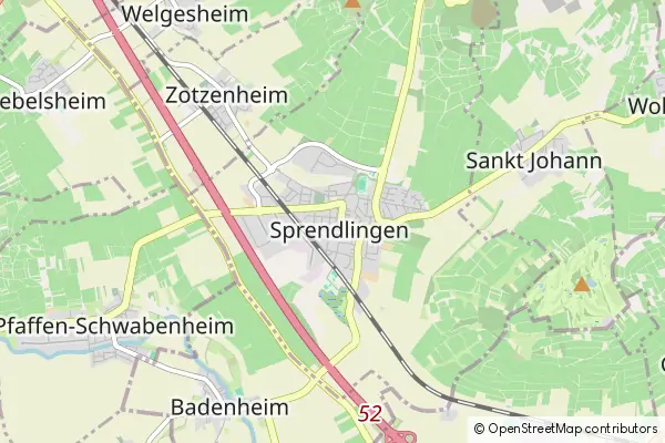 Mapa Sprendlingen