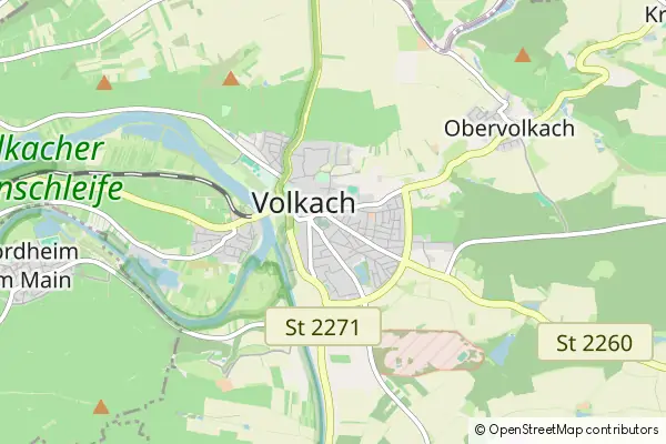 Mapa Volkach