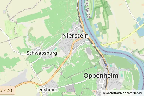 Mapa Nierstein