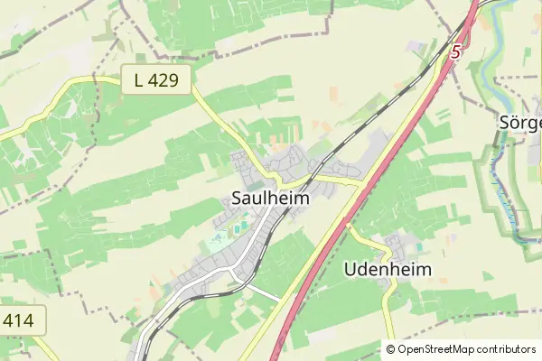 Mapa Nieder-Saulheim