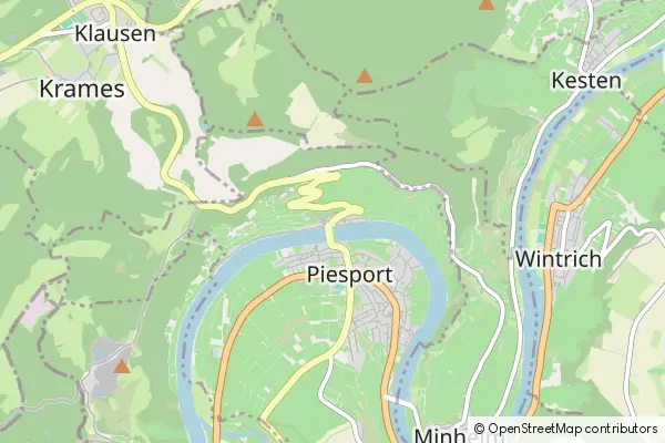 Mapa Piesport