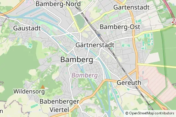 Mapa Bamberg