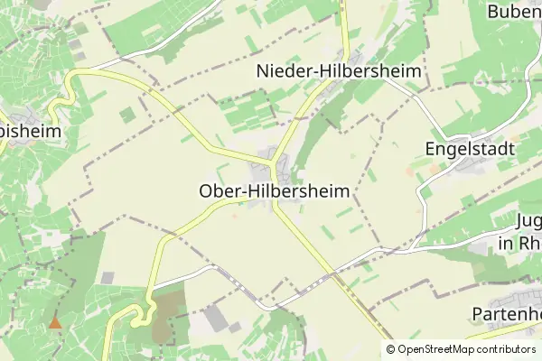 Mapa Ober Hilbersheim