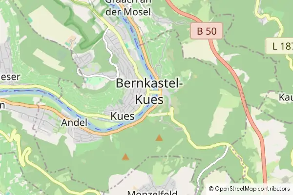 Mapa Bernkastel-Kues