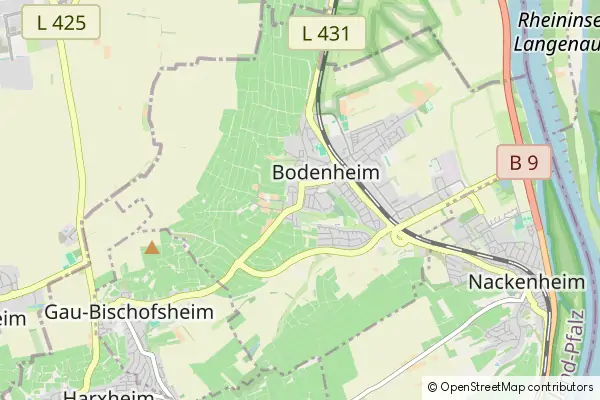 Mapa Bodenheim