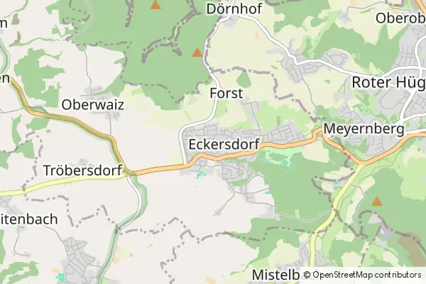 Mapa Eckersdorf