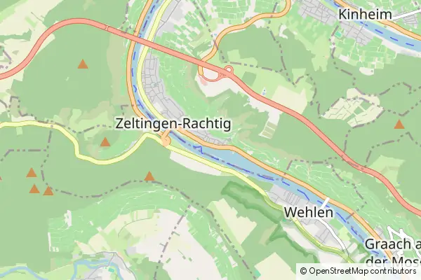 Mapa Zeltingen-Rachtig