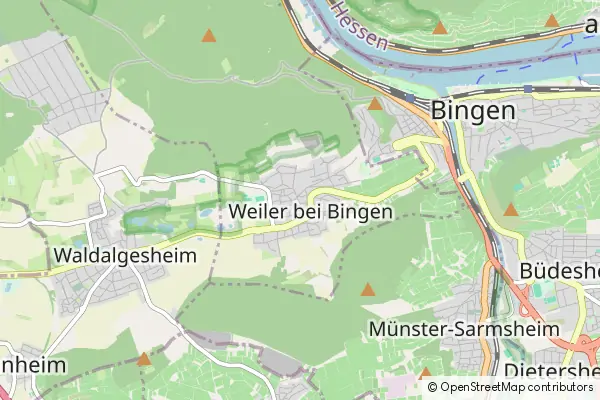 Mapa Weiler bei Bingen