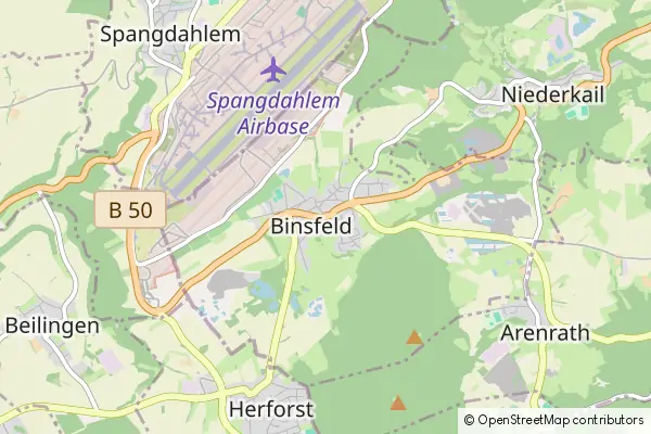 Mapa Binsfeld