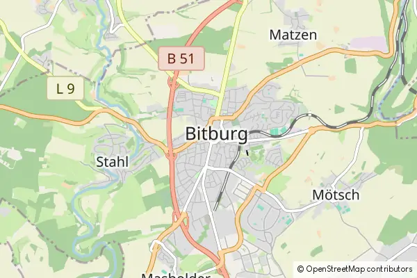 Mapa Bitburg